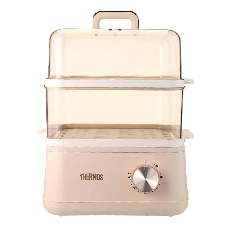 膳魔师（THERMOS）电蒸锅香槟金800W EHA-4411A（单位：台） 象牙色